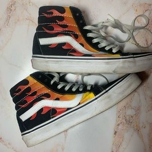 Flame van high tops